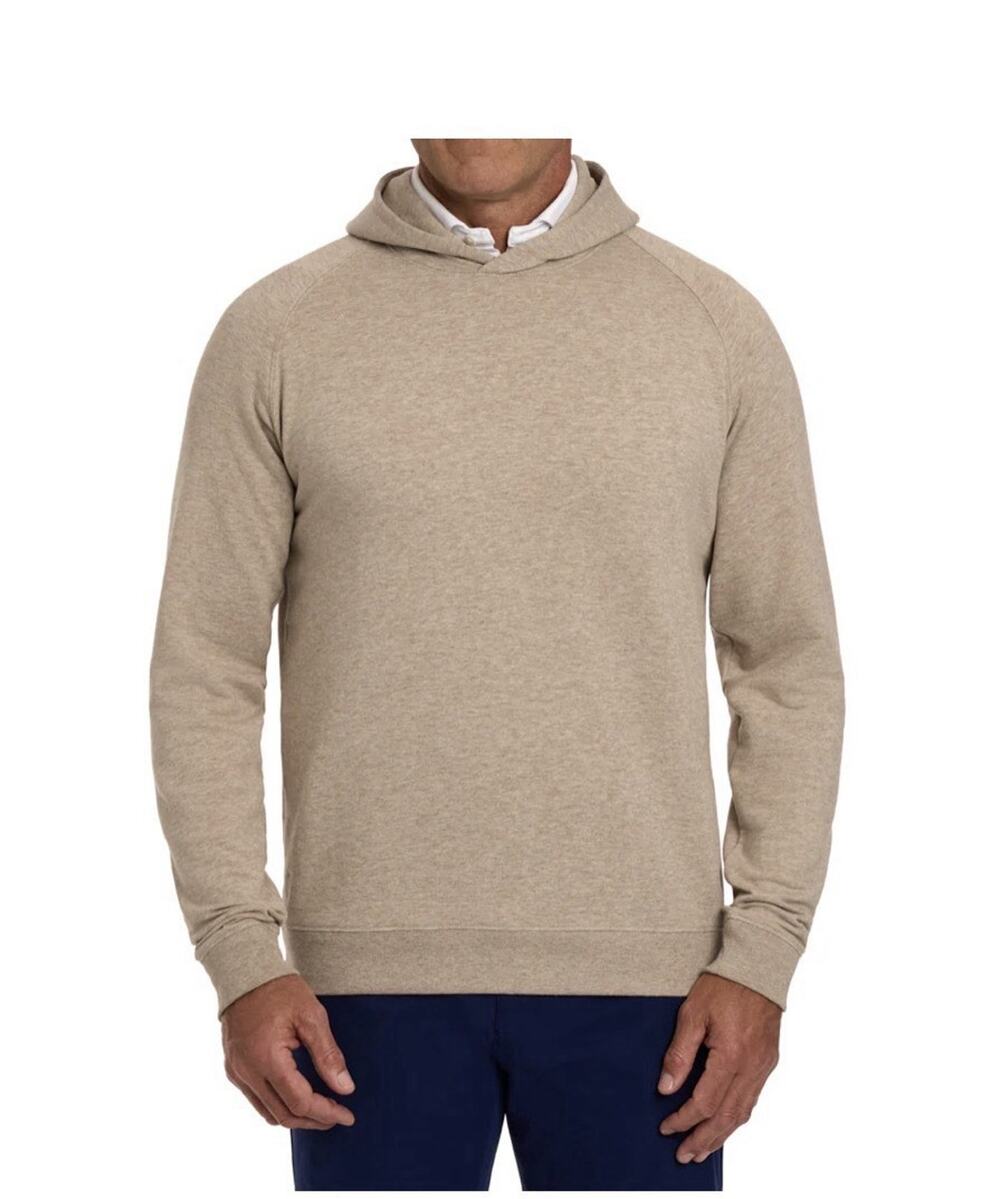 Holderness & Bourne Lawson Performance Hoodie Pullover Mens Large Heathered Dune